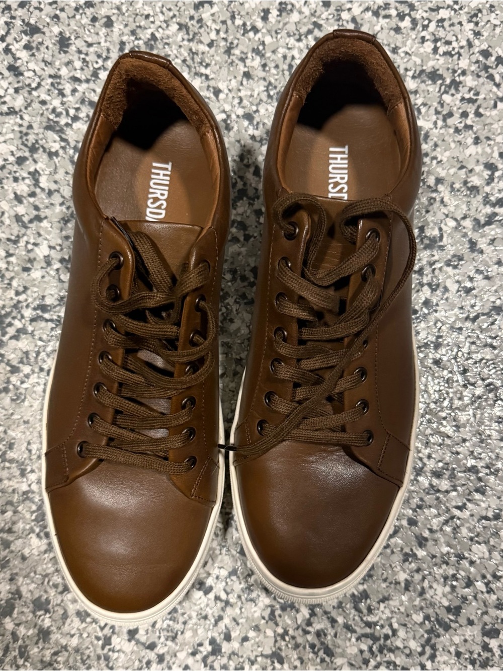 Thursday Boot Company Men's Brown Leather Low-Top Sneakers